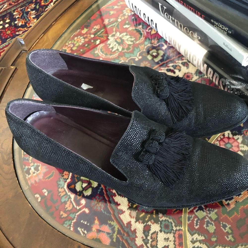 Stuart Weitzman Razmataz Tassel Loafers Shoes 9.5 - Picture 9 of 9